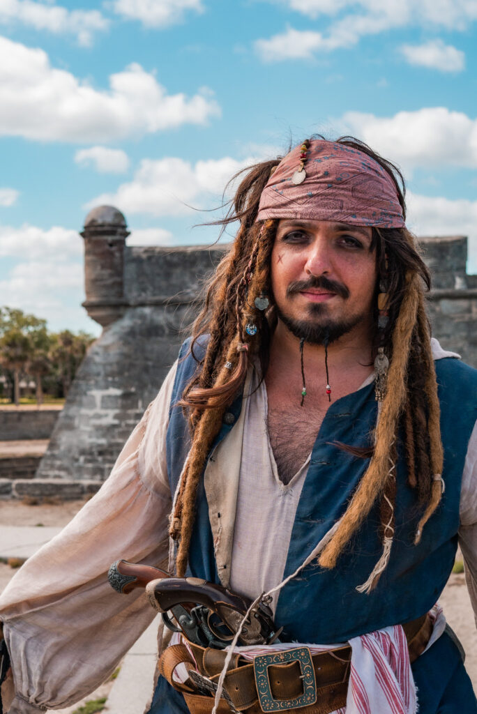 headshot of kaplan sparrow in front of the castillo de san marcos